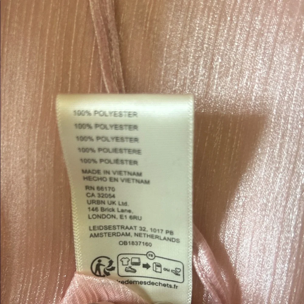 Free People Freya frost top Sheer Blush Pink Long-Sleeve Peasant Top - Picture 10 of 11